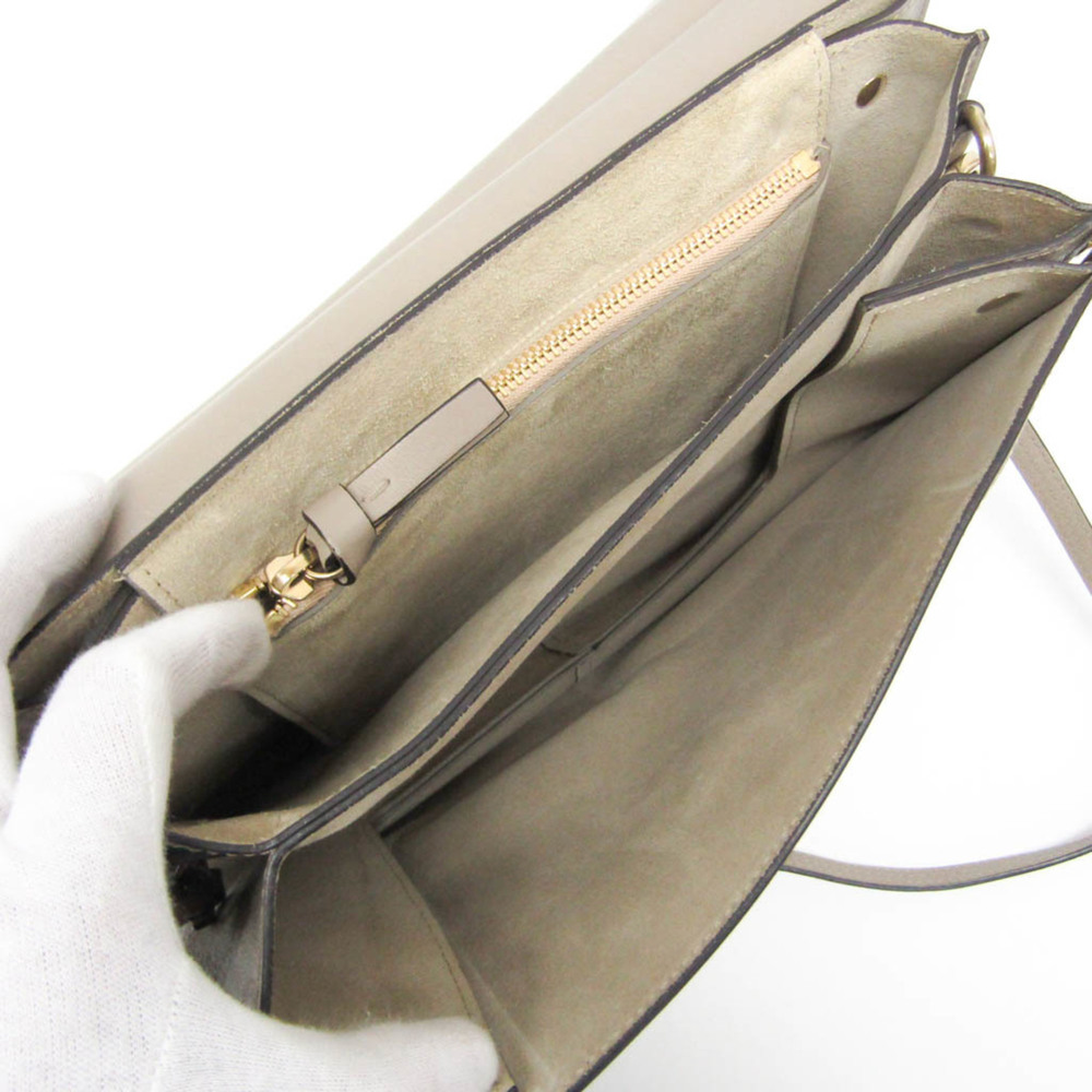 CHLOE Gray Leather Shoulder Bag - Picture 3 of 16